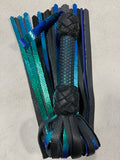 Mermaid and Black Leather Perforated Handle Flog