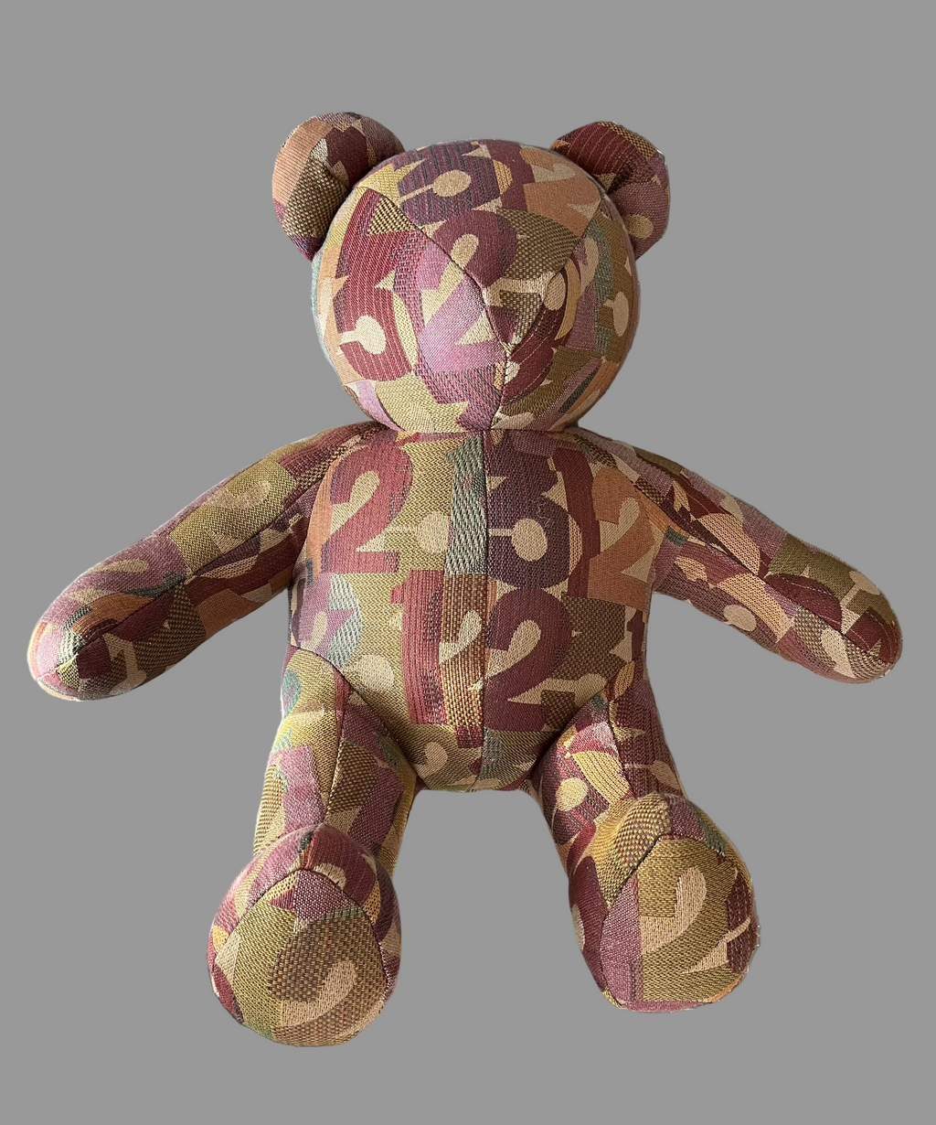 Numbers Fabric Teddy Bear