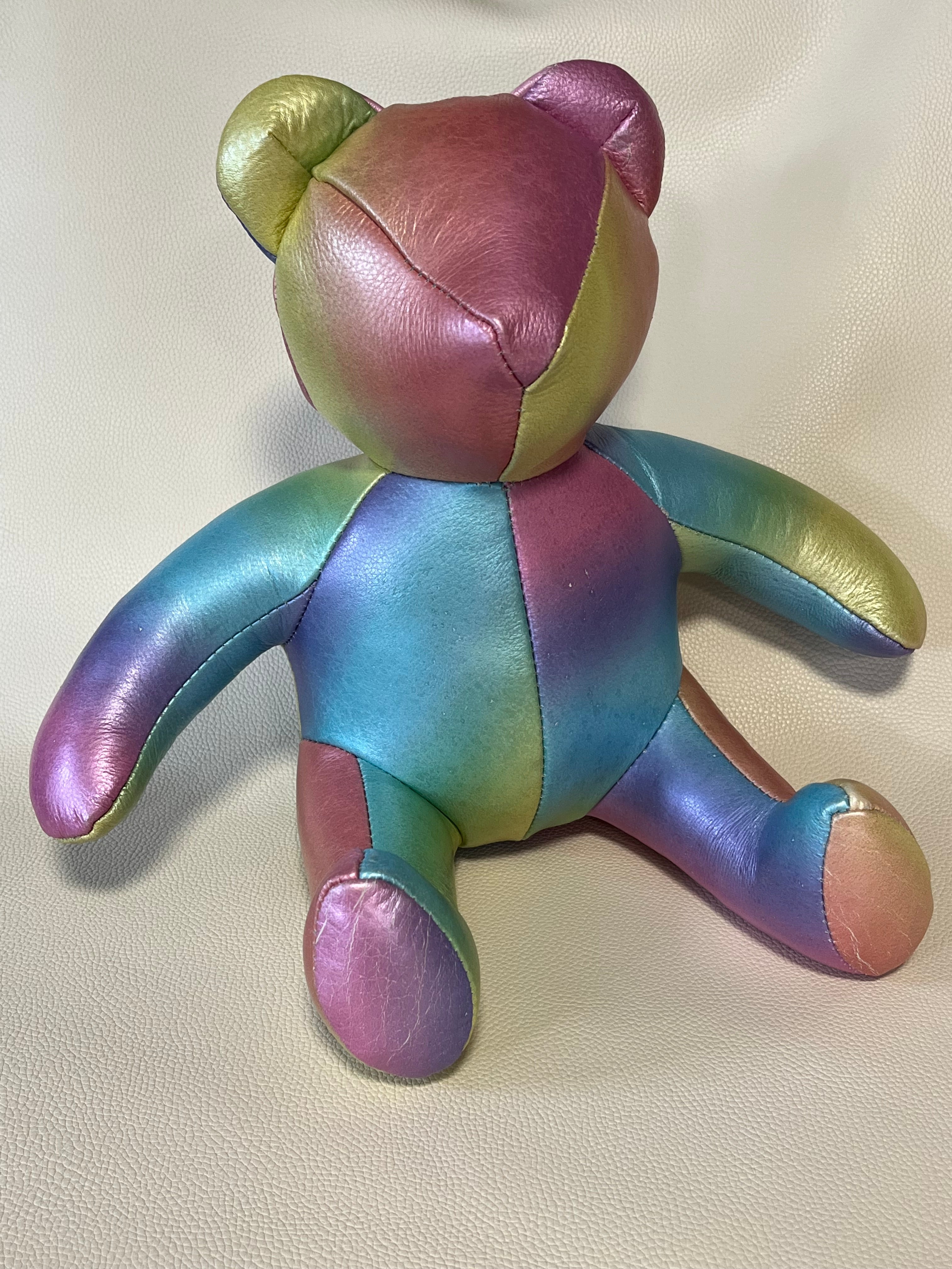 Leather Teddy Bear Momma size