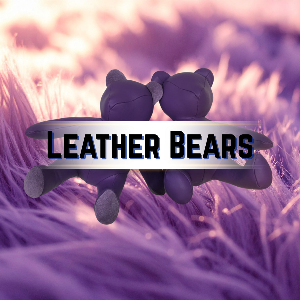 Cub Size Leather Teddy Bear