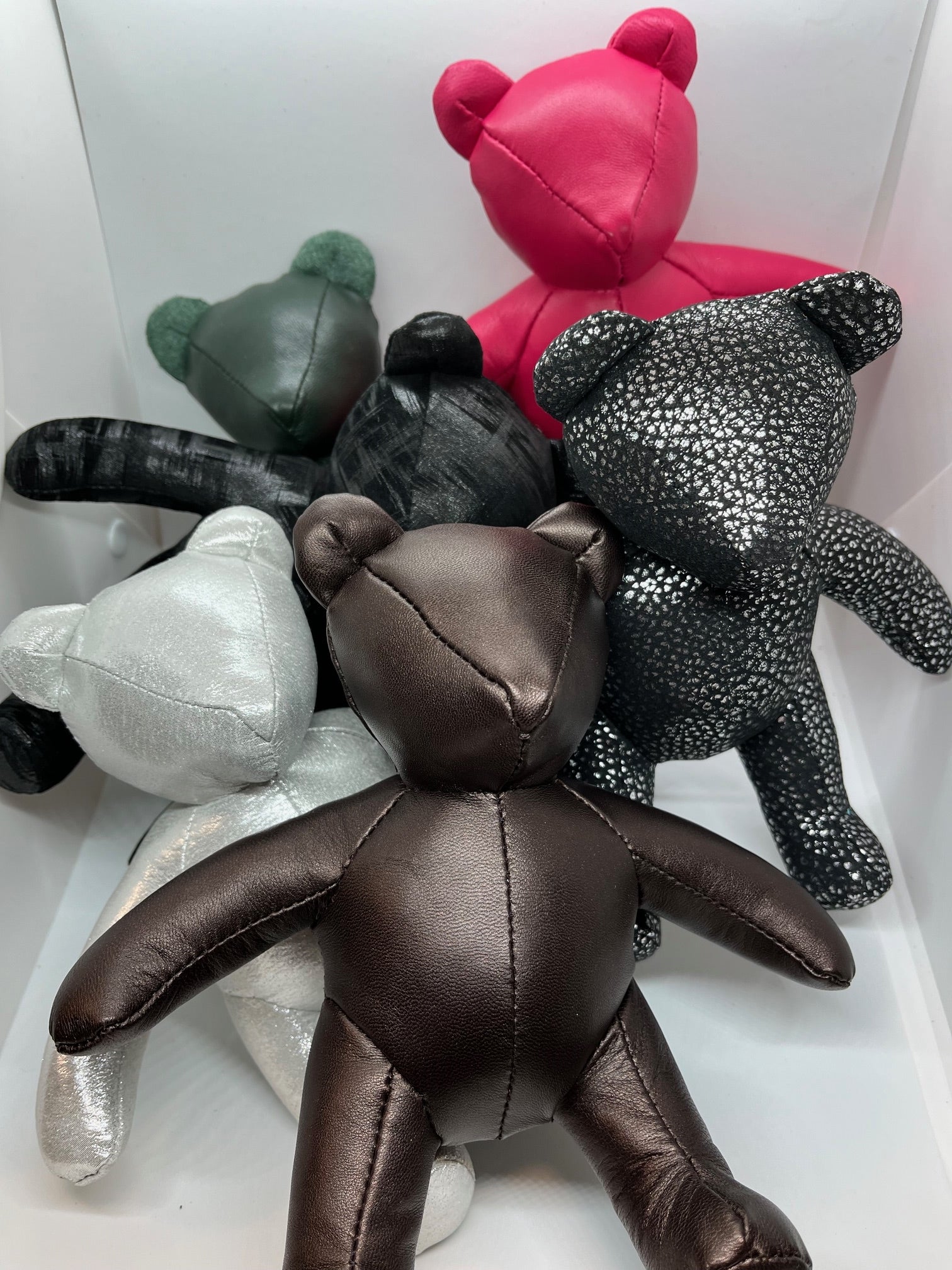 Baby Leather Teddy Bears