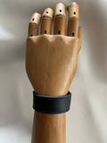 Black Leather Wristband