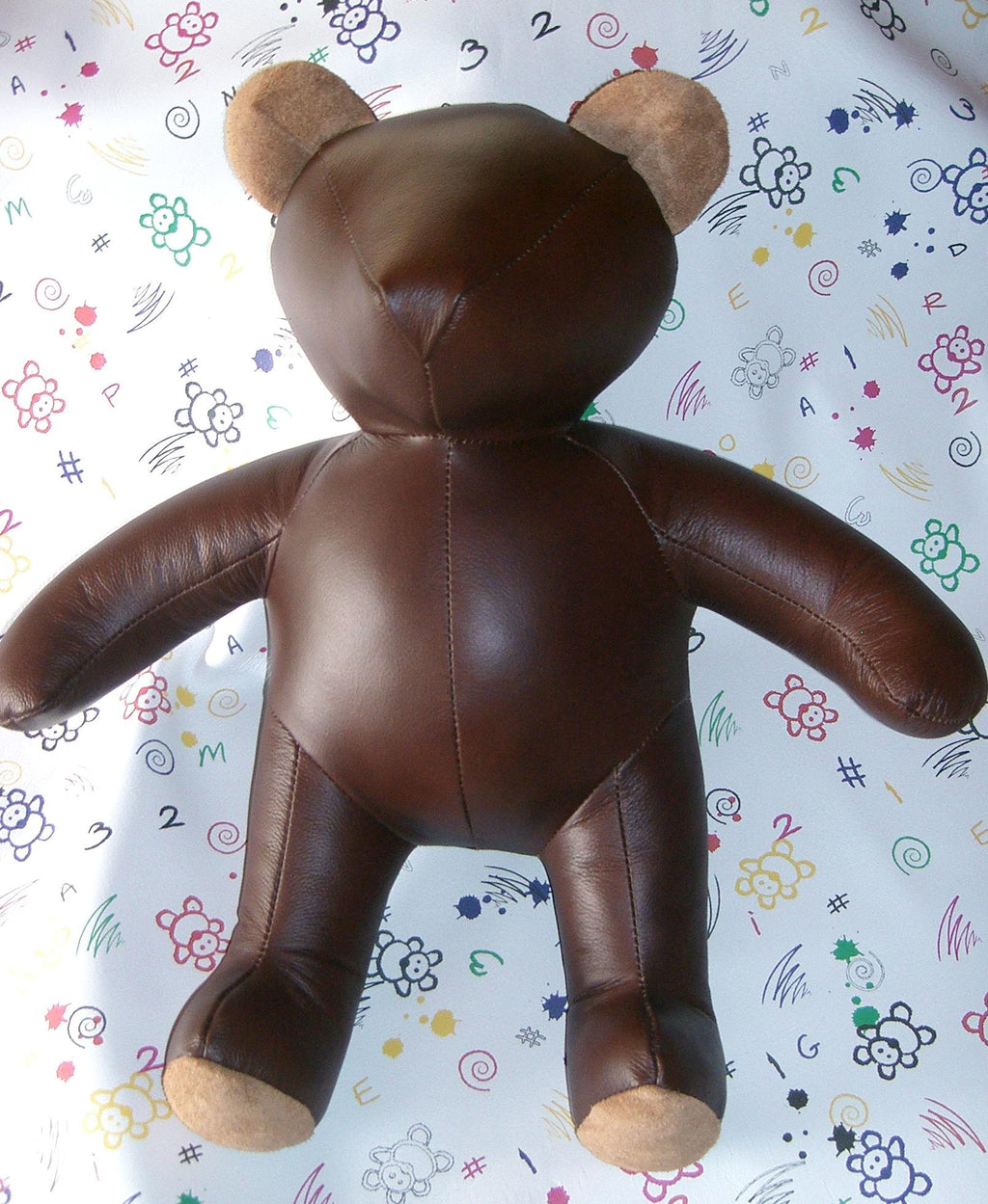 Leather Teddy Bear Momma size