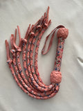 Pink Floral Round Braid Flogger