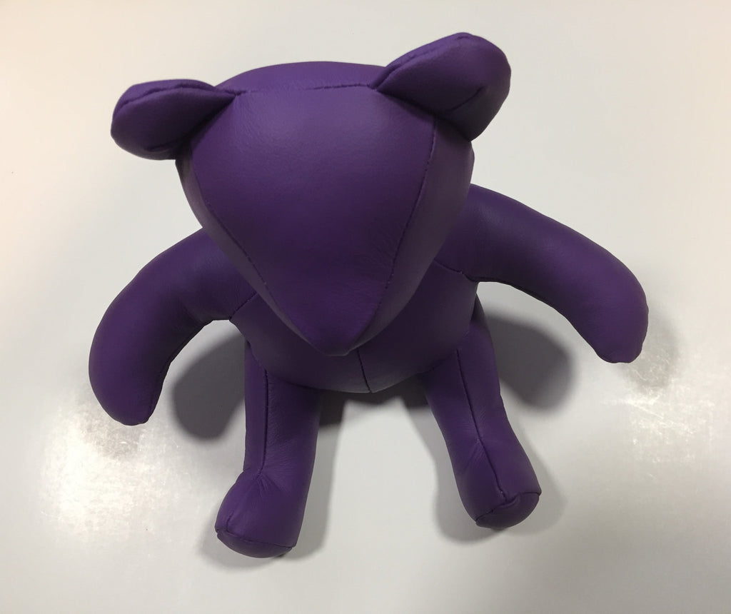 Leather Teddy Bear Cub Sized