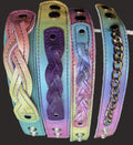 Rainbow Leather Wrist Bands