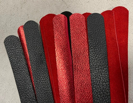 Red and Black Perforated handle flog