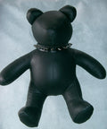 "Spike" Leather teddy bear with spiked collar