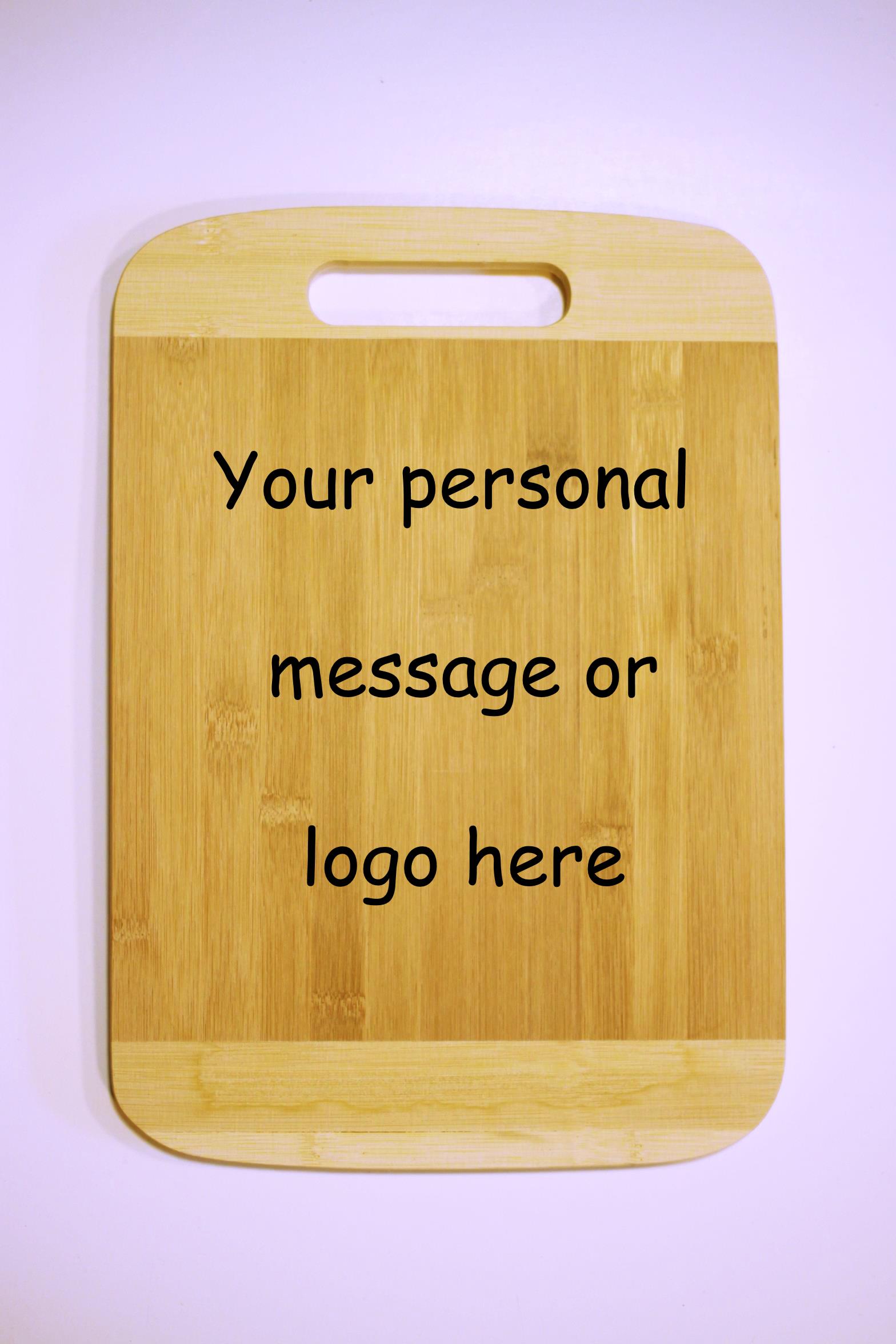 Custom Made Personalized Bamboo Cutting Board