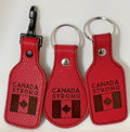 Canada Strong Leather Keychain