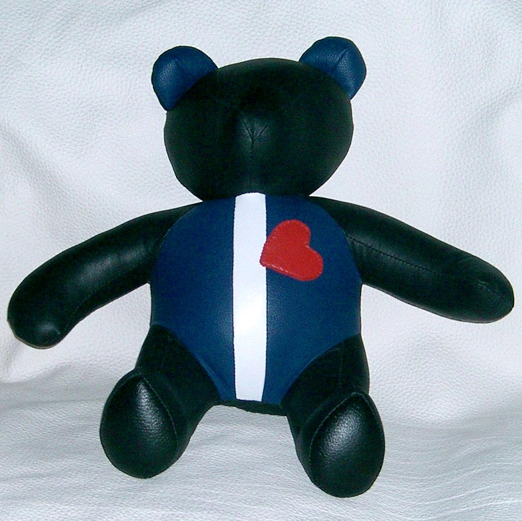 Leather pride teddy bear